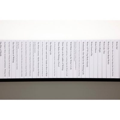 Meriç Algün, Yazma üzerine, 2013, 150 boş kitap, 330x21x15 cm.